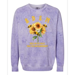 Bdsm Bees Do So Much For The Environment Colorblast Crewneck Sweatshirt