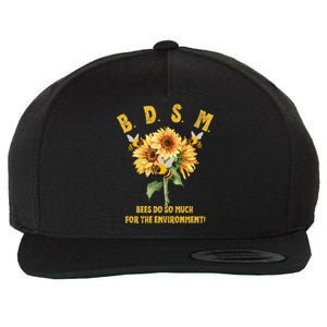 Bdsm Bees Do So Much For The Environment Wool Snapback Cap