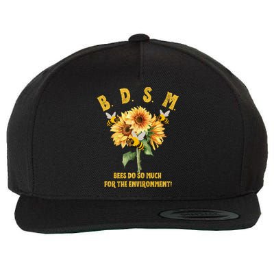 Bdsm Bees Do So Much For The Environment Wool Snapback Cap