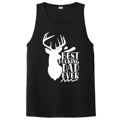 Best Bucking Dad Ever Hunting Father’s Day Deer Hunter Gift PosiCharge Competitor Tank