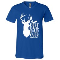 Best Bucking Dad Ever Hunting Father’s Day Deer Hunter Gift V-Neck T-Shirt