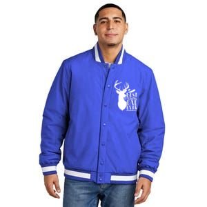 Best Bucking Dad Ever Hunting Father’s Day Deer Hunter Gift Insulated Varsity Jacket