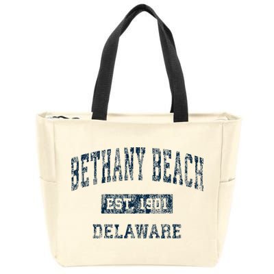 Bethany Beach Delaware De Vintage Sports Zip Tote Bag
