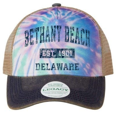 Bethany Beach Delaware De Vintage Sports Legacy Tie Dye Trucker Hat