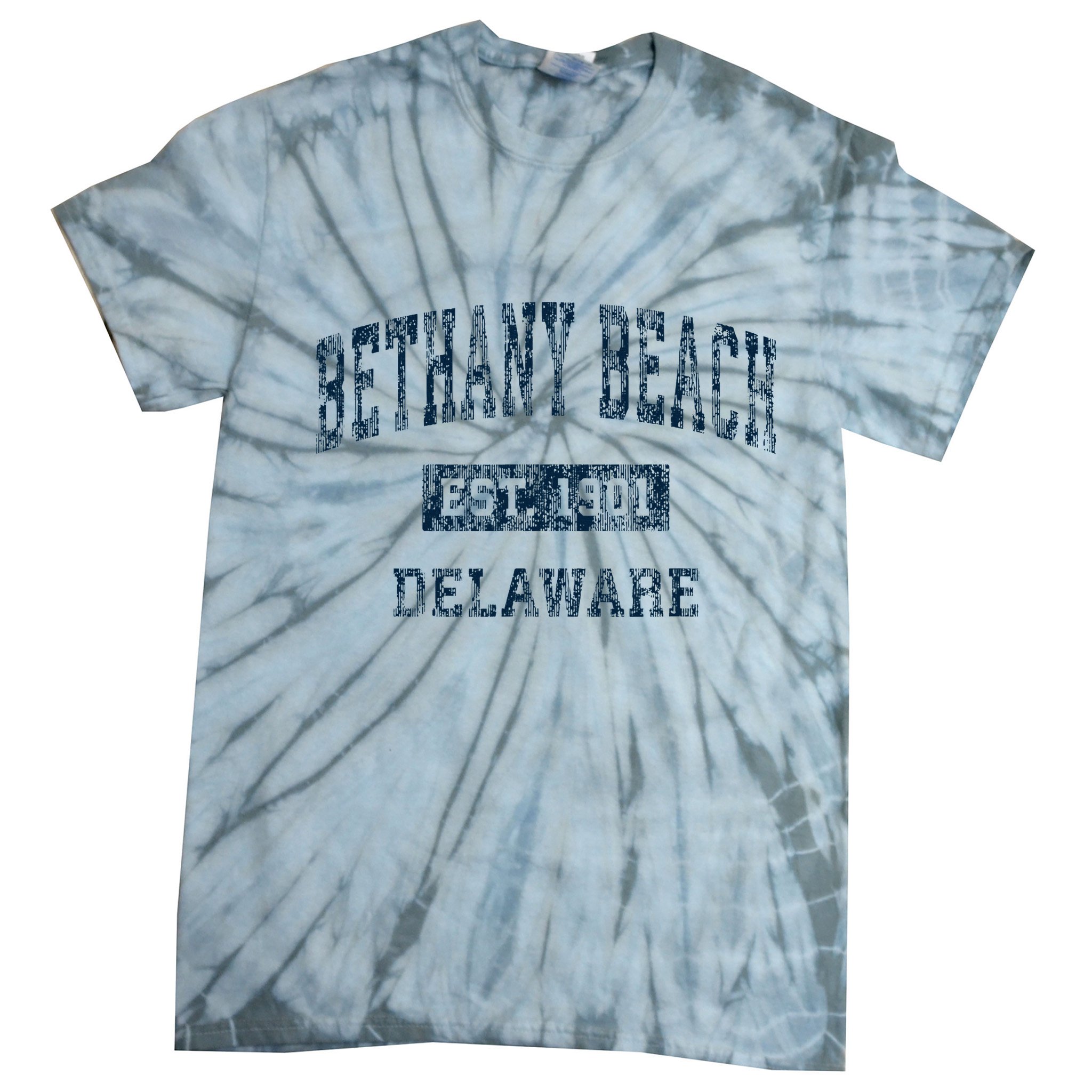 Bethany Beach Delaware De Vintage Sports Tie-Dye T-Shirt