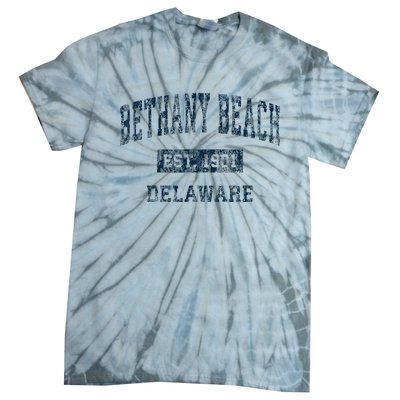 Bethany Beach Delaware De Vintage Sports Tie-Dye T-Shirt