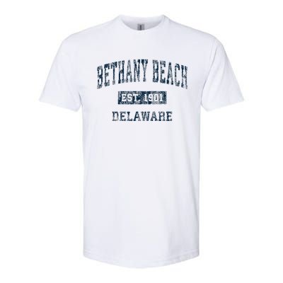 Bethany Beach Delaware De Vintage Sports Softstyle CVC T-Shirt