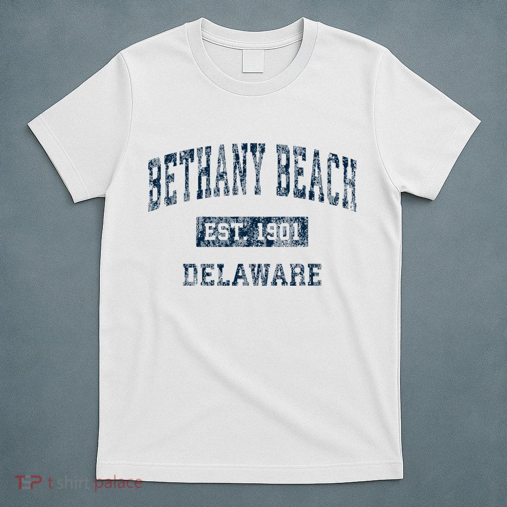 Bethany Beach Delaware De Vintage Sports T-Shirt