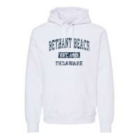 Bethany Beach Delaware De Vintage Sports Premium Hoodie