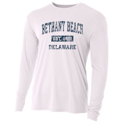 Bethany Beach Delaware De Vintage Sports Cooling Performance Long Sleeve Crew