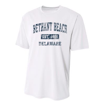 Bethany Beach Delaware De Vintage Sports Performance Sprint T-Shirt