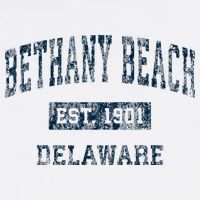 Bethany Beach Delaware De Vintage Sports Baby Bodysuit