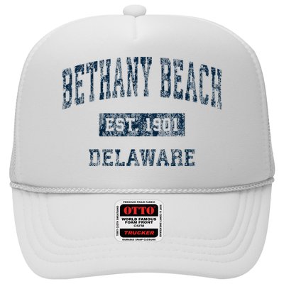 Bethany Beach Delaware De Vintage Sports Trucker Hat