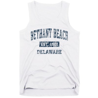 Bethany Beach Delaware De Vintage Sports Tank Top