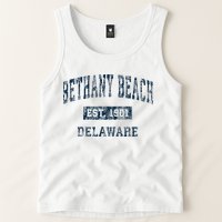 Bethany Beach Delaware De Vintage Sports Tank Top