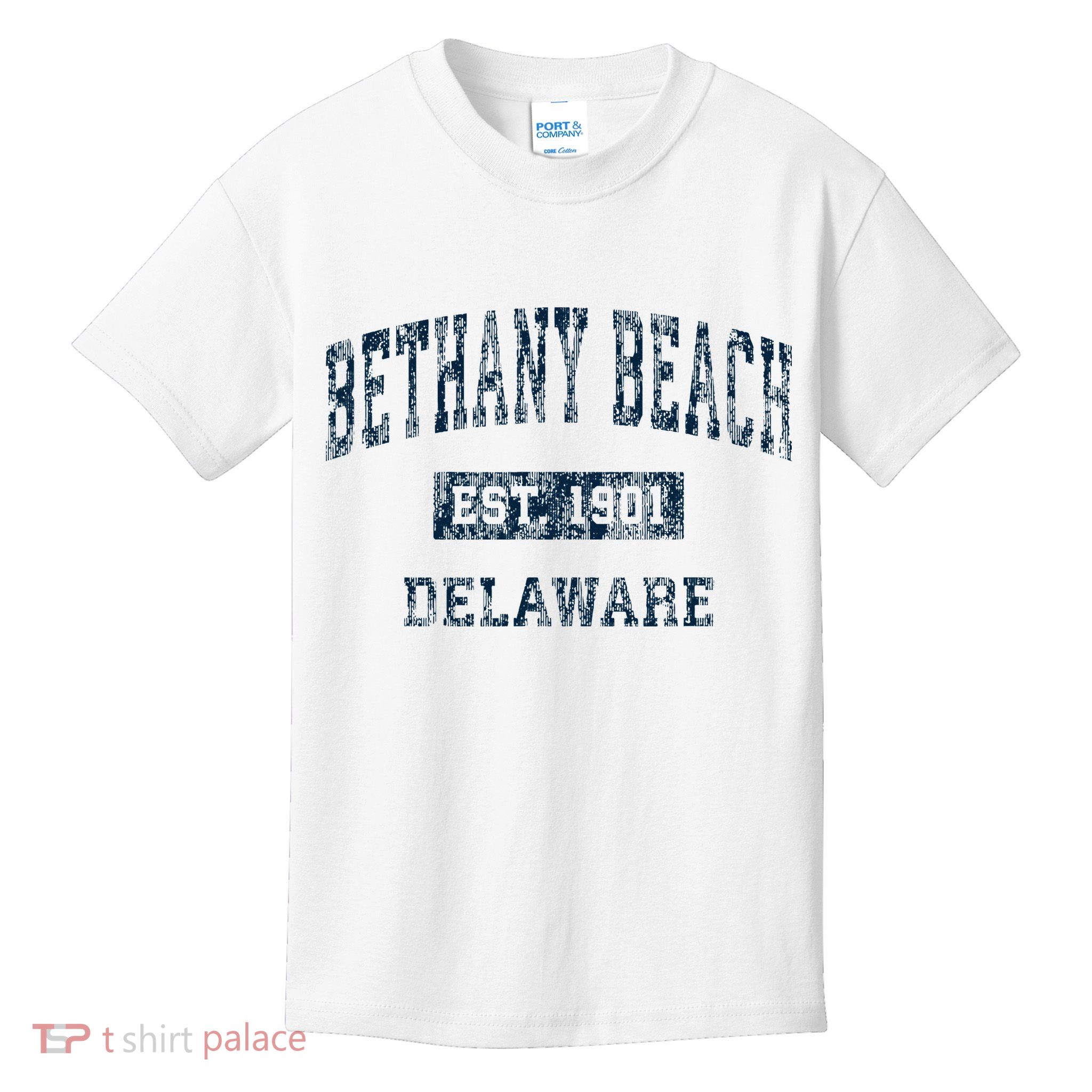 Bethany Beach Delaware De Vintage Sports Kids T-Shirt