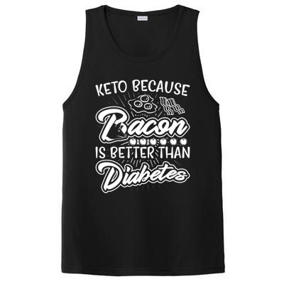 Bacon Better Diabetes Funny National Keto Day Christmas Gift PosiCharge Competitor Tank