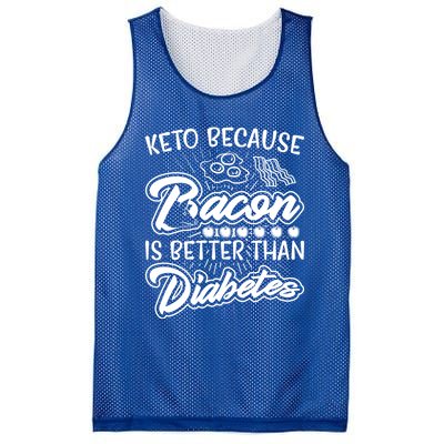 Bacon Better Diabetes Funny National Keto Day Christmas Gift Mesh Reversible Basketball Jersey Tank