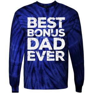 Best Bonus Dad Ever Fathers Day Tie-Dye Long Sleeve Shirt