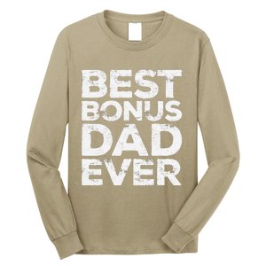 Best Bonus Dad Ever Fathers Day Long Sleeve Shirt