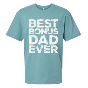 Best Bonus Dad Ever Fathers Day Sueded Cloud Jersey T-Shirt