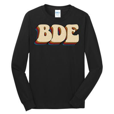 BDE Big Dick Energy Retro Style Tall Long Sleeve T-Shirt