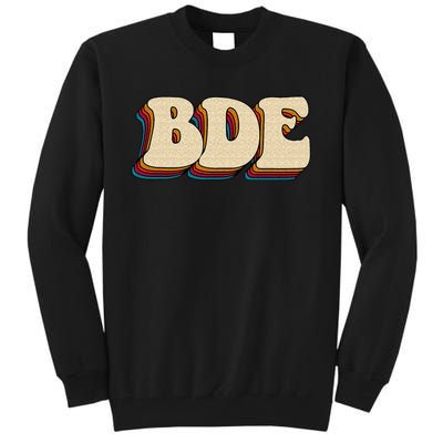 BDE Big Dick Energy Retro Style Tall Sweatshirt