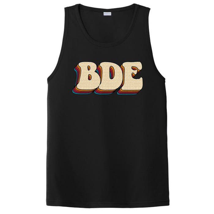 BDE Big Dick Energy Retro Style PosiCharge Competitor Tank