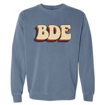 BDE Big Dick Energy Retro Style Garment-Dyed Sweatshirt