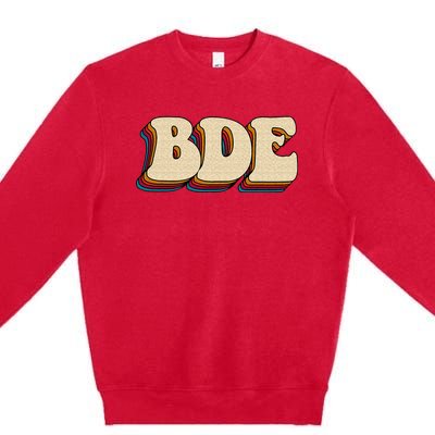 BDE Big Dick Energy Retro Style Premium Crewneck Sweatshirt