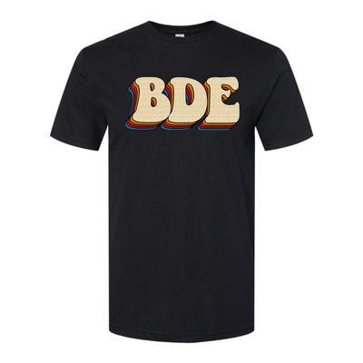 BDE Big Dick Energy Retro Style Softstyle CVC T-Shirt