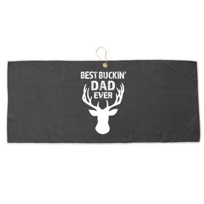 Best Buckin Dad Ever S Funny Gift Large Microfiber Waffle Golf Towel