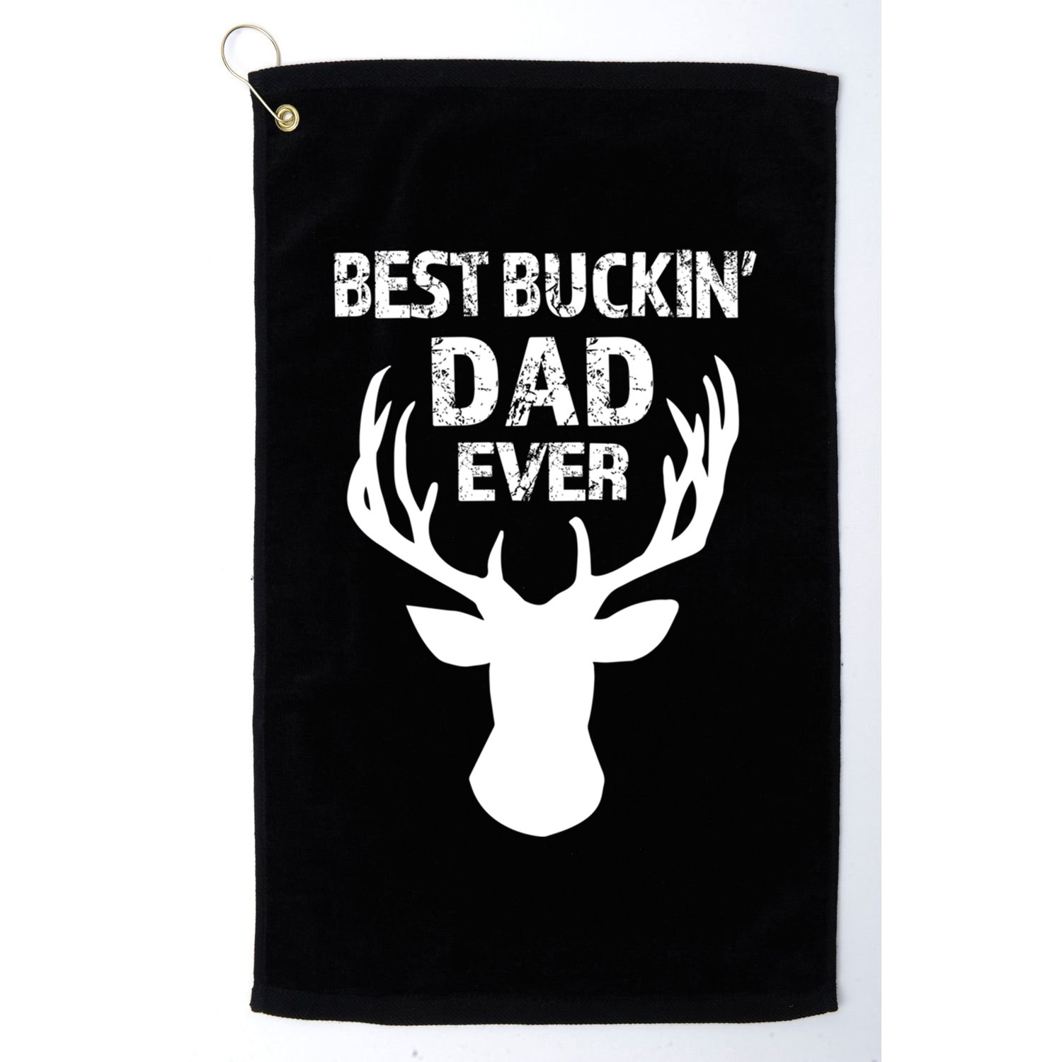 Best Buckin Dad Ever S Funny Gift Golf Towel