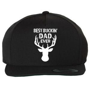 Best Buckin Dad Ever S Funny Gift Wool Snapback Cap