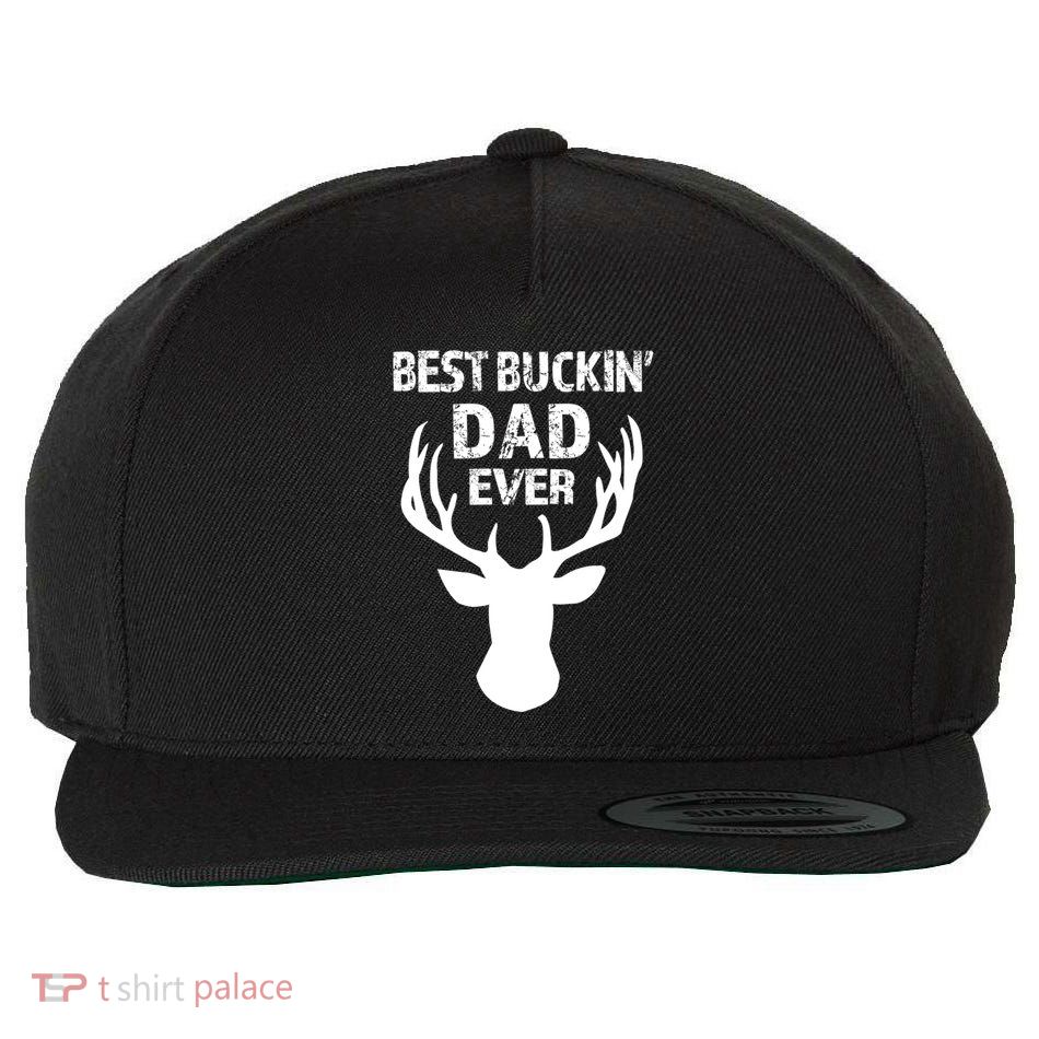 Best Buckin Dad Ever S Funny Gift Wool Snapback Cap