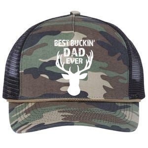 Best Buckin Dad Ever S Funny Gift Retro Rope Trucker Hat Cap