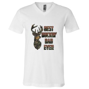 Best Buckin Dad Ever Father's Day Gift V-Neck T-Shirt