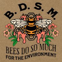 Bdsm Bees Do So Much For The Environment Cotton Canvas Backpack