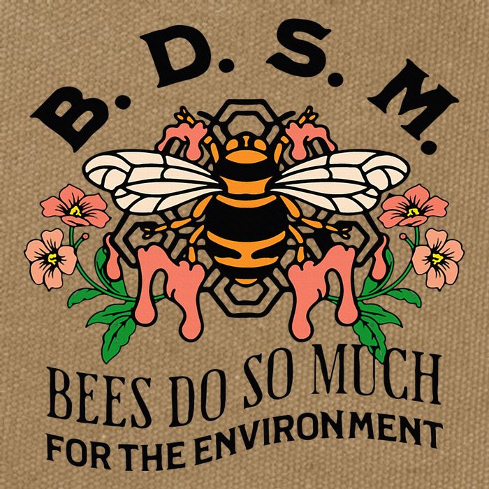 Bdsm Bees Do So Much For The Environment Cotton Canvas Backpack