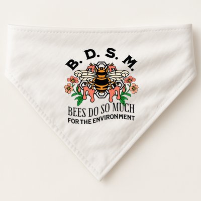 Bdsm Bees Do So Much For The Environment USA-Made Doggie Bandana