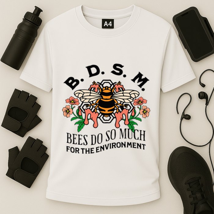 Bdsm Bees Do So Much For The Environment Cooling Performance Crew T-Shirt