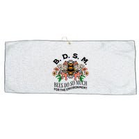 Bdsm Bees Do So Much For The Environment Large Microfiber Waffle Golf Towel