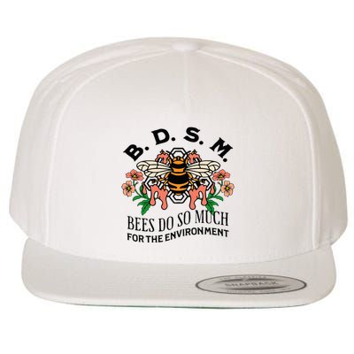 Bdsm Bees Do So Much For The Environment Wool Snapback Cap