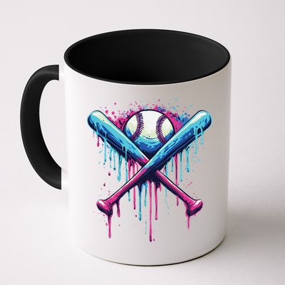 Baseball Bat Drip Funny Graphic Mug