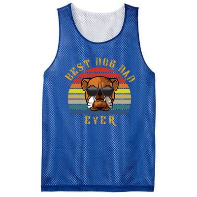 Best Bulldog Dog Dad Ever Funny Dog Great Gift Mesh Reversible Basketball Jersey Tank