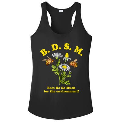 BDSM Bees Do So Much For The Environment Ladies PosiCharge Competitor Racerback Tank