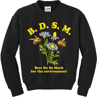 BDSM Bees Do So Much For The Environment Kids Sweatshirt