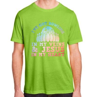 Best Bowling Design Jesus Christian Bowling Adult ChromaSoft Performance T-Shirt