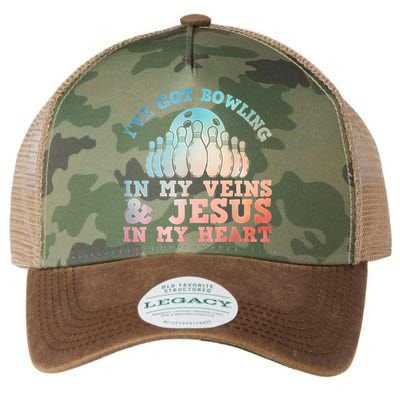 Best Bowling Design Jesus Christian Bowling Legacy Tie Dye Trucker Hat