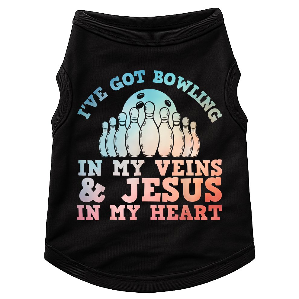 Best Bowling Design Jesus Christian Bowling Doggie Tank